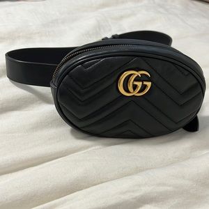 Gucci Leather Marmont Belt Bag - 85